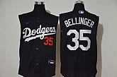 Dodgers 35 Cody Bellinger Black Nike Cool Base Sleeveless Jersey,baseball caps,new era cap wholesale,wholesale hats